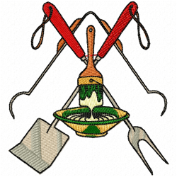Kitchen And Tools Equipment Embroidery Design 1